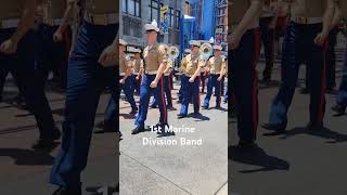 1st Marine Division Band from Camp Pendleton at Disney California Adventure Park on 4th of July 2024