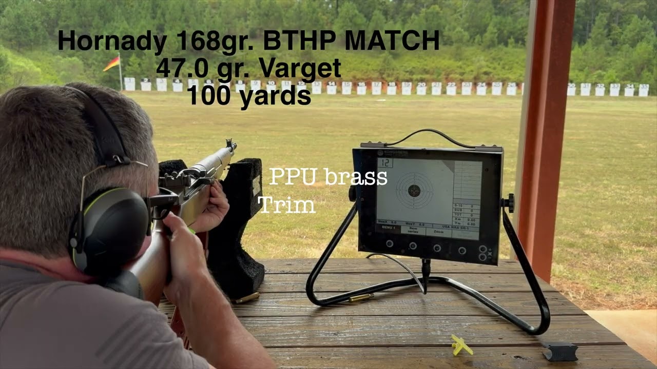 M1 Garand - Hornady MATCH HPBT 168 gr 
