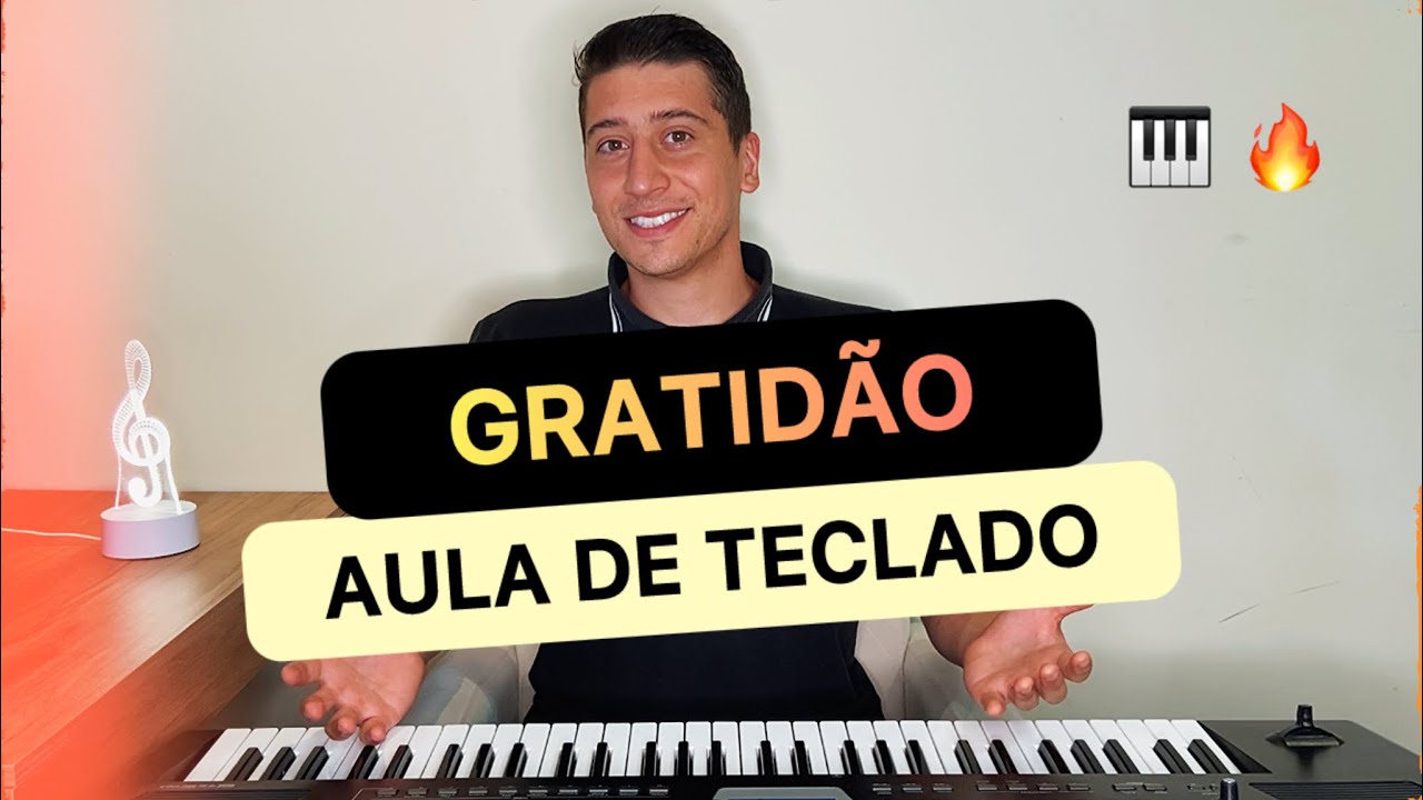 Como tocar GRATIDÃO no teclado - Versão Simplificada 