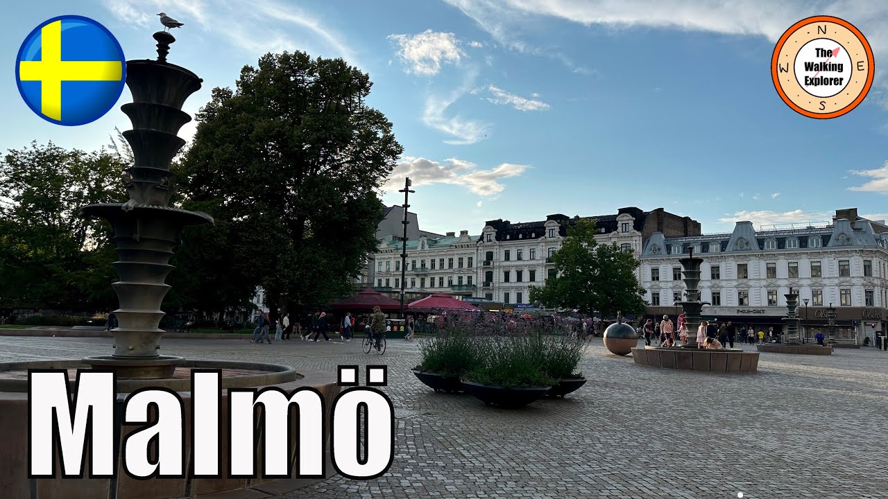 An Evening Walk Through Malmö Centrum | Sweden 🇸🇪 | Virtual Walk | July 2023