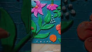 3d floral painting🎨 of mould clay🌟✨💫