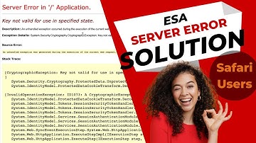 ESA Server Error Message for Safari Users: Empowerment Scholarship Account: ESA AZ