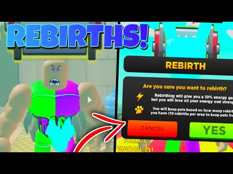 I Rebirthed In New Update And New Codes Strongman Simulator Youtube - how to rebirth in roblox strongman simulator