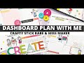 PLAN WITH ME | CLASSIC DASHBOARD HAPPY PLANNER | Social Media Planner | Stick Babe & Miss Maker