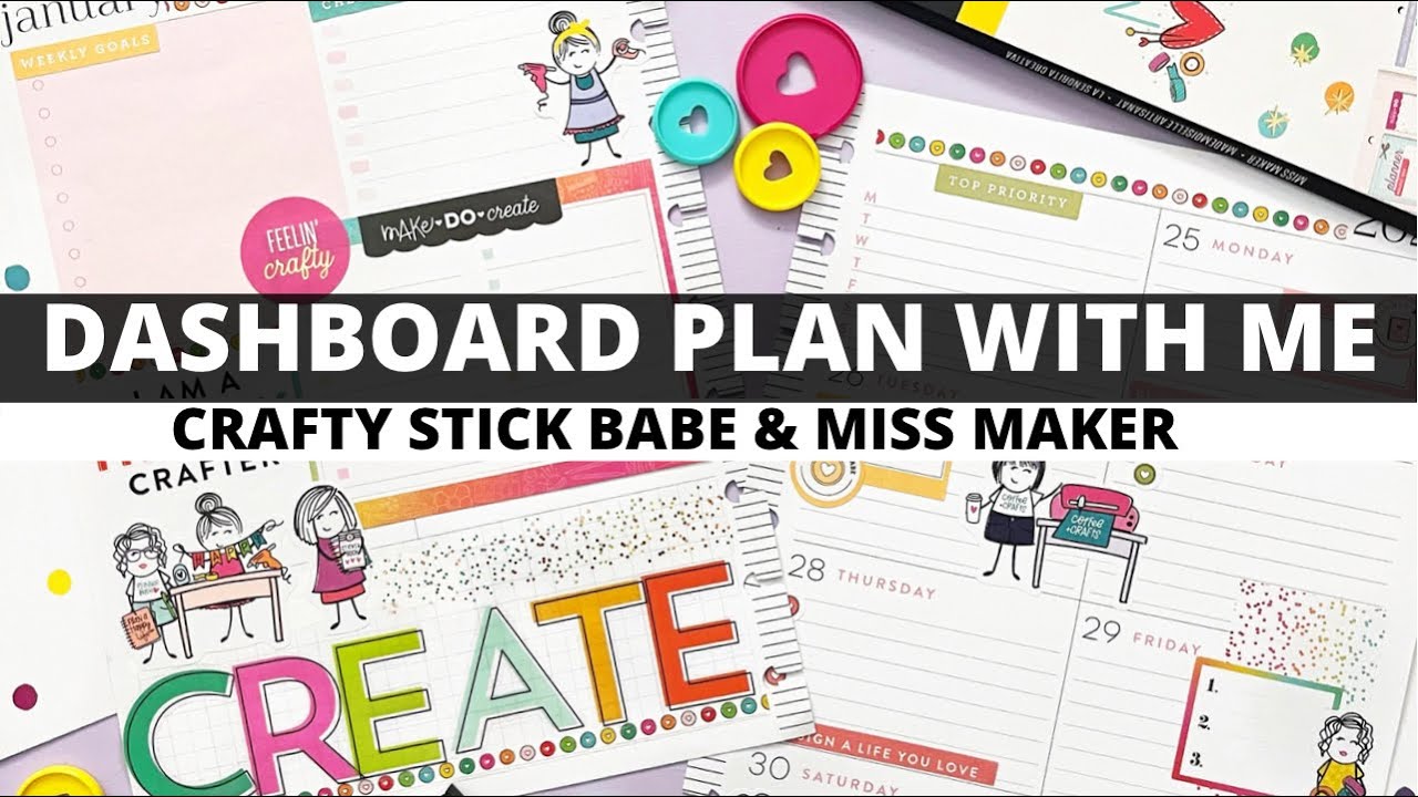 PLAN WITH ME | CLASSIC DASHBOARD HAPPY PLANNER | Social Media Planner ...