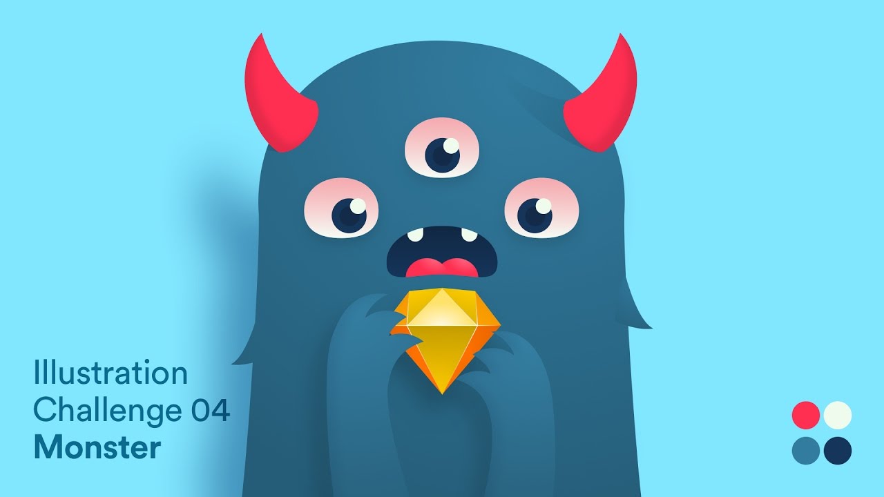 illustration challenge 04 monster