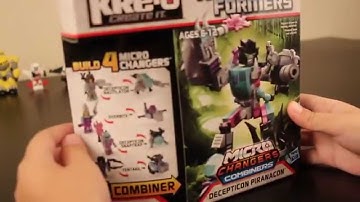 KRE-O Transformers Kids Review Micro-Changers Combiners Decepticon Piranacon
