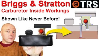 Briggs and Stratton Carburetor (How it Works)  'Unique View'