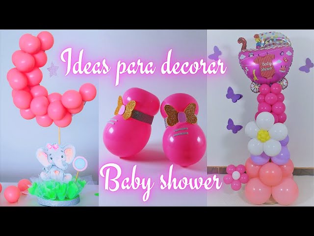 Ideas para decorar Baby shower de niña 👶🏻Ideas to decorate Baby shower  for girl 👶🏻balloon decoration 