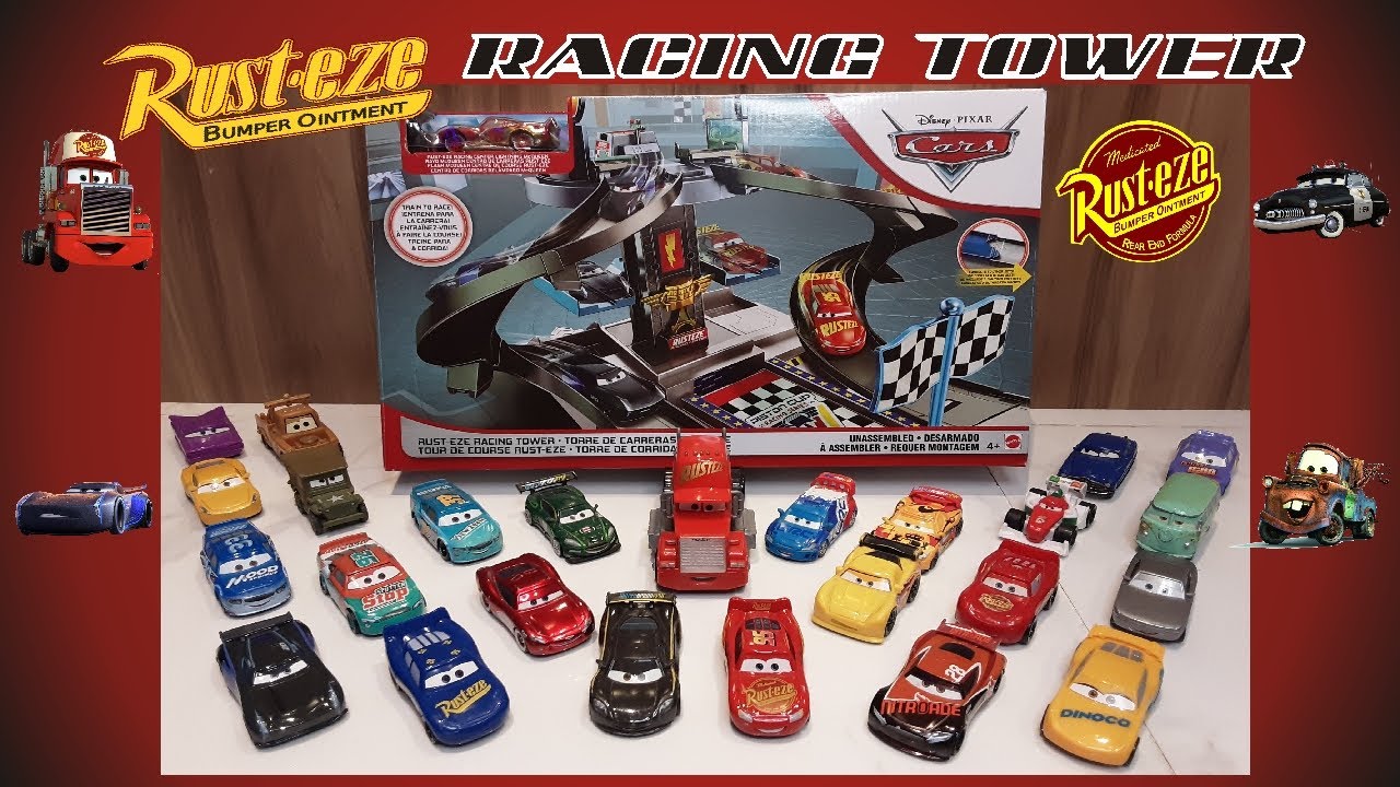 TORRE DE CARROS RUST-EZE MATTEL - DISNEY PIXAR CARS - RUST-EZE RACING ...