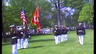 USMC 21 Gun Salute And Taps At The Vietnam Memorial 1990