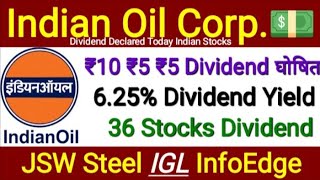 Indian Oil Dividend Stocks IOC Dividend IGL JSW Steel FII DII Investments Info Edge Stock Finshots