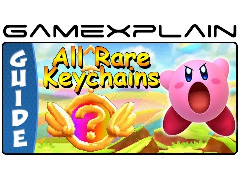 Kirby Triple Deluxe - All Rare Keychain Locations (3DS)