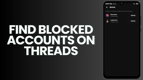 Hoe je geblokkeerde accounts in Threads kunt vinden 🔒