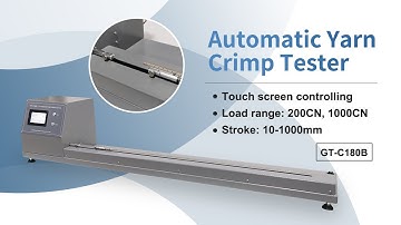 Touch screen controlling Automatic Yarn Crimp Tester GT-C180B