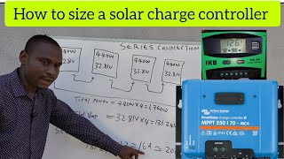 How to size solar charge controller #solarpanelinstallation #solarenergy