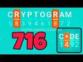 CRYPTOGRAM 716