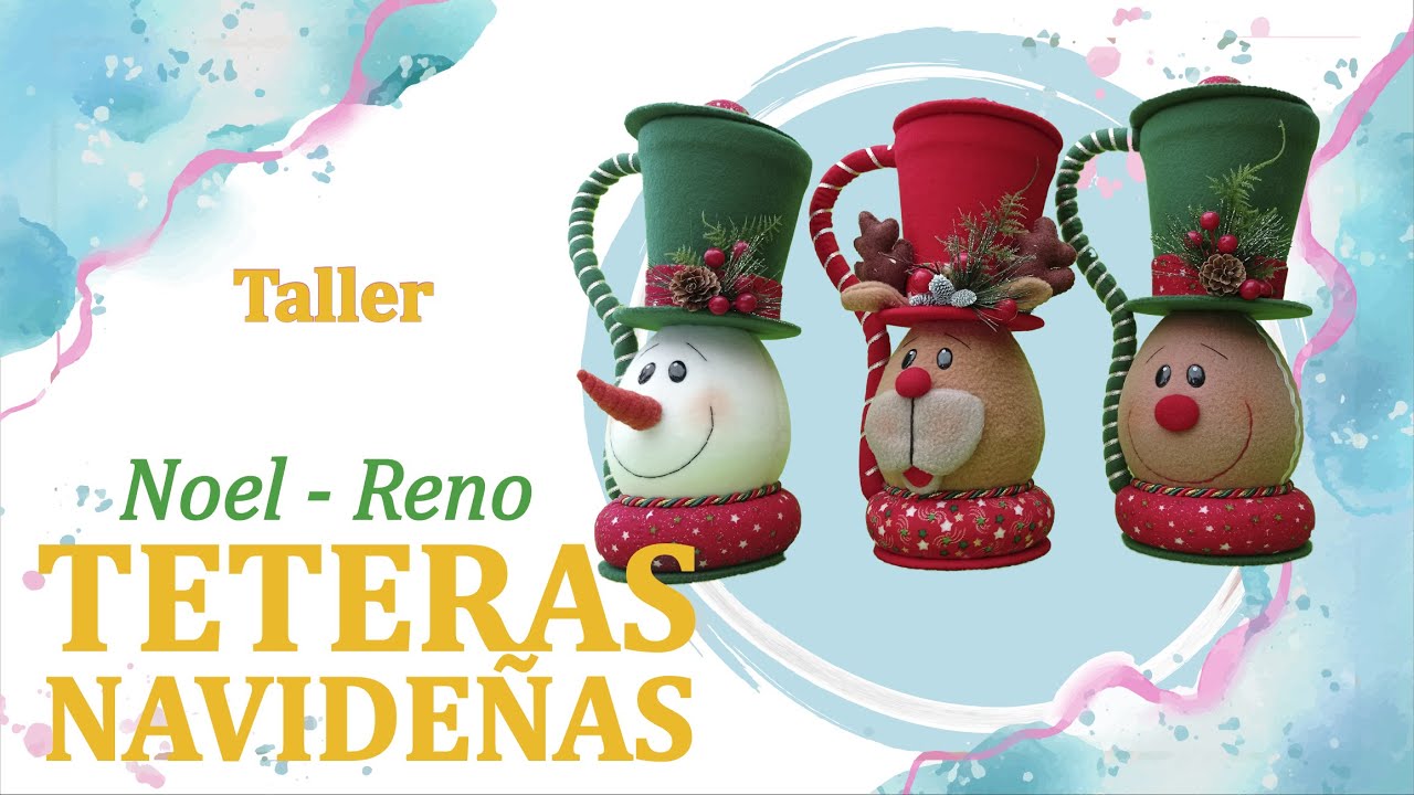 Teteras Navideñas (PAPÁ NOEL - RENO)