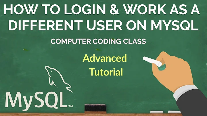 How to log in as a different user on MySQL, MySQL Login with Different User Account, MYSQL Tutorial