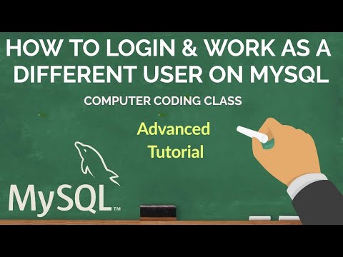 How to log in as a different user on MySQL, MySQL Login with Different User Account, MYSQL Tutorial