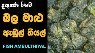 මාළු ඇඹුල් තියල් දකුණෙ රසට | Fish Ambul Thiyal Recipe 🐟 | Authentic Sri Lankan Sour Fish Curry