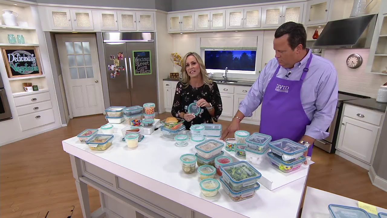 Snapware 8-Piece Mixed Glass & Plastic Storage Set on QVC