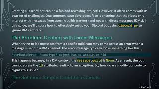 How to Make Your Discord Bot Ignore DMs in Python with Discord.py