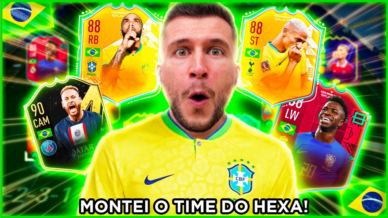 MONTEI O TIME DO HEXA DO BRASIL PARA JOGAR A WL - FIFA 23 ULTIMATE TEAM!!!