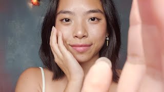 ASMR Mirrored Face Touching (Personal Attention) 🤍
