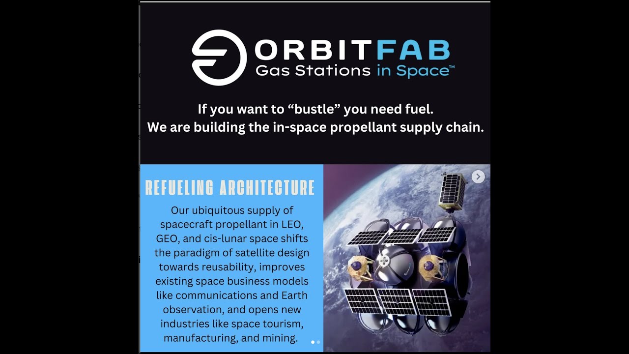 OrbitFab [Gas Stations in Space] Talk with James Cho Principal Engineer at Orbit Fab.