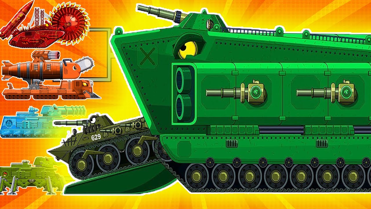 MEGA BOSS RADIACTANIATANIC vs MEGA TANK - Cartoons about tanks