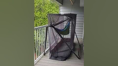 Grand Trunk Hammock stand with Mozzy 360 Bug Net Shelter