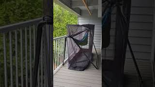 Grand Trunk Hammock stand with Mozzy 360 Bug Net Shelter Profile