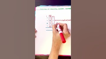 Adding Multiple Binary Numbers #shorts ,#maths ,#binarynumbers ,#algebra