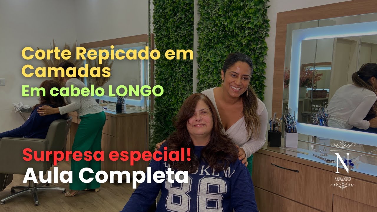 #corte butterfly incrível em um cabelo longo e bem volumoso!