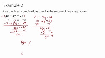 Algebra 1 - Solving Linear Systems by Linear Combinations (7.3)