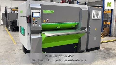 Leveling Sheet Metal Parts with Maximum Precision using a Peak Performer 45P Part Leveling Machine