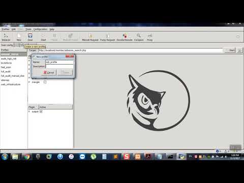 using w3af to scan for SQL injection vulnerabilities