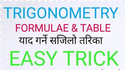 #2082 |Trigonometry Formulae/Best Trick |Trigonometry Class 9 &10 |Trigonometry Basics..