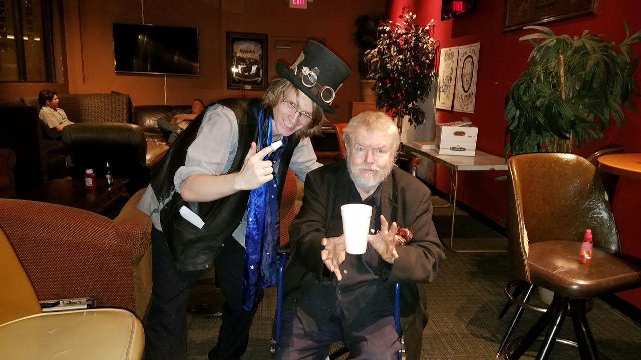 Gary darwin performing thimble magic YouTube