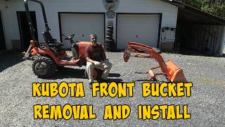 Kubota BX Front End Loader Removal and Installation Video