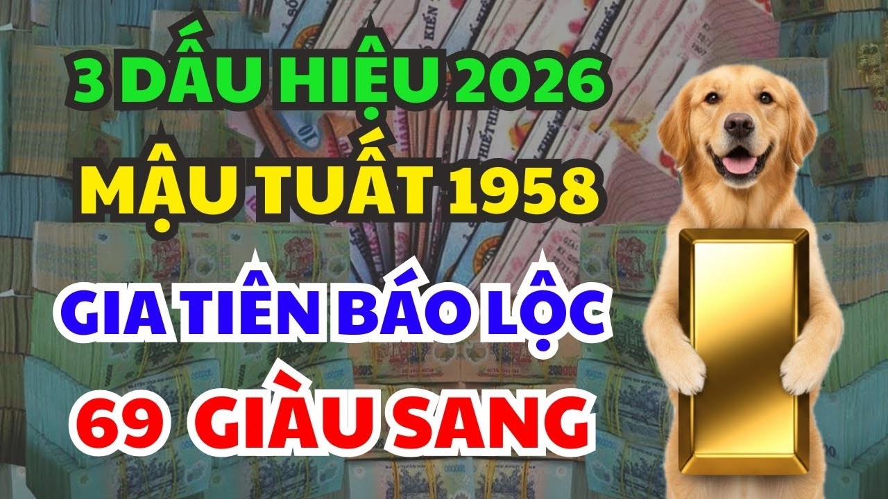 GIA TIÊN HIỂN ỨNG BÁO LỘC: MẬU TUẤT 1958 CÓ 3 Dấu Hiệu Này Năm 2026 Đại Phúc Gõ Cửa, 69 Tuổi An Vui