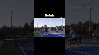 Ernie incoming. #dink #letsdinkaboutit #pickleball #pickleballaddict #pickleballtrips