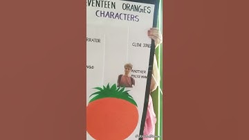 || Cardboard Work, Flow Chart || Seventeen Oranges, Characters #tlm #english #character #17Oranges