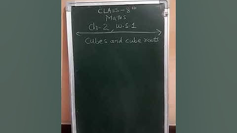 DAV Nahan class 8th  mathematics chapter 2 -cubes and cube roots part 1
