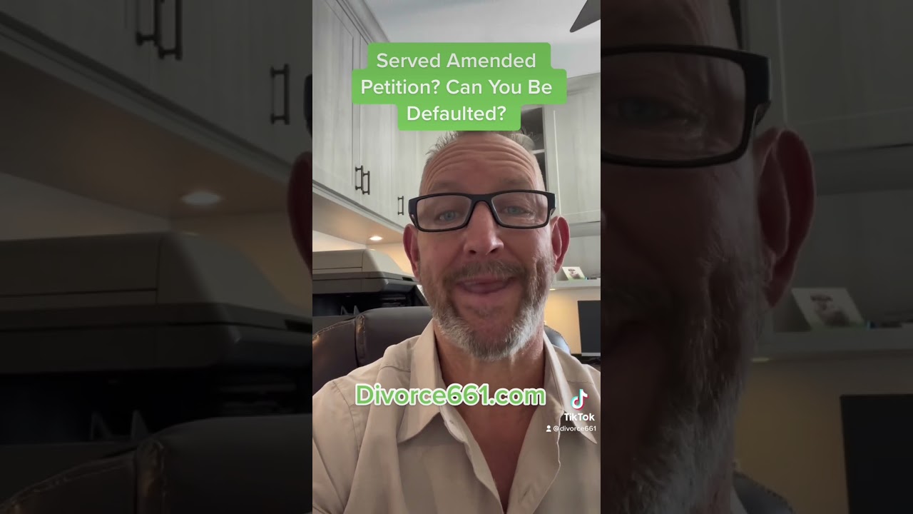 Served Amended Divorce Petition? Do You Have To Respond? 