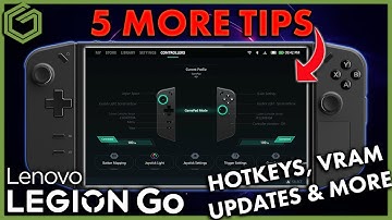 5 geweldige tips voor uw Lenovo Legion Go!!