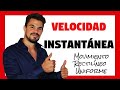 VELOCIDAD INSTANTÁNEA ✅ Ejemplos y Ejercicios resueltos 👉 MRU Oakademia