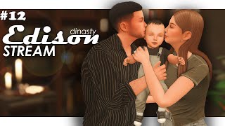 🔴 #12 Династия Эдисон 🍼 Будни молодых родителей | STREAM The Sims 4