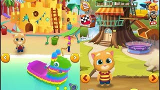 Ginger Talking Tom Jetski 2 Run VS Talking Tom Gold Run (iOS, Android) screenshot 3